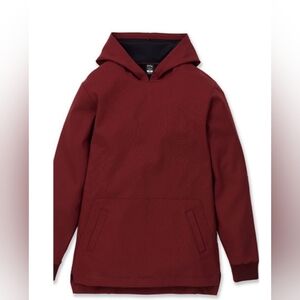 NWT APL Woolmark Hoodie Men's L Burgundy Red Wool Sweatshirt Pockets Pullover